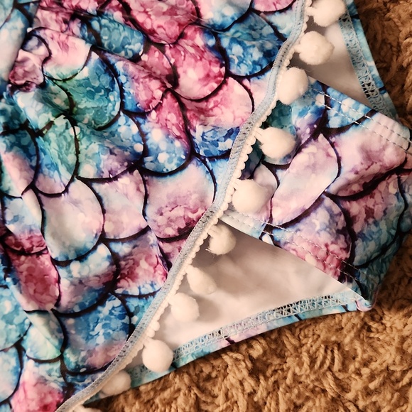 NWT Grace Karin girls mermaid print one piece swimsuit size 10Y - Picture 2 of 6